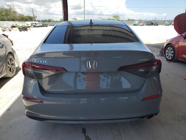 2HGFE2F56SH548160 - 2025 HONDA CIVIC SPORT GRAY photo 6