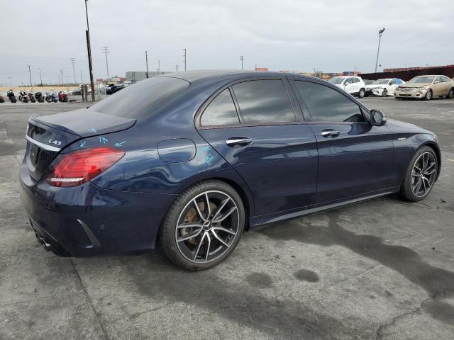 55SWF6EB2LU331883 - 2020 MERCEDES-BENZ C 43 AMG BLUE photo 3