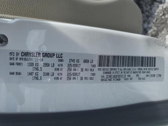 2C4RC1BG9FR573119 - 2015 CHRYSLER TOWN & COU TOURING 白色 照片 13