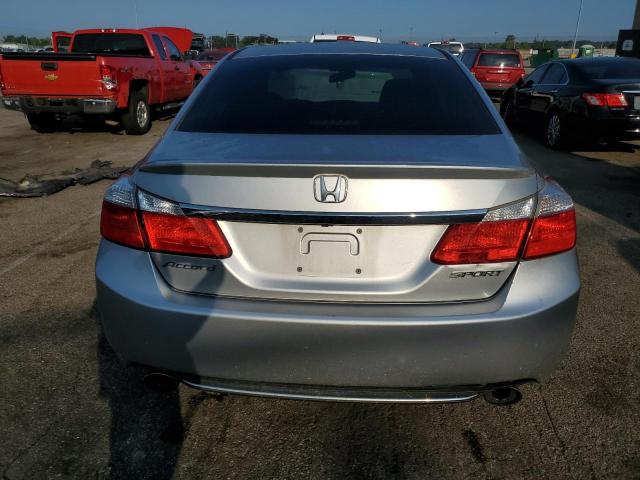1HGCR2F50EA037778 - 2014 HONDA ACCORD SPORT SILVER photo 6