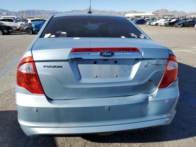 3FADP0L37BR319598 - 2011 FORD FUSION HYBRID BLUE photo 6