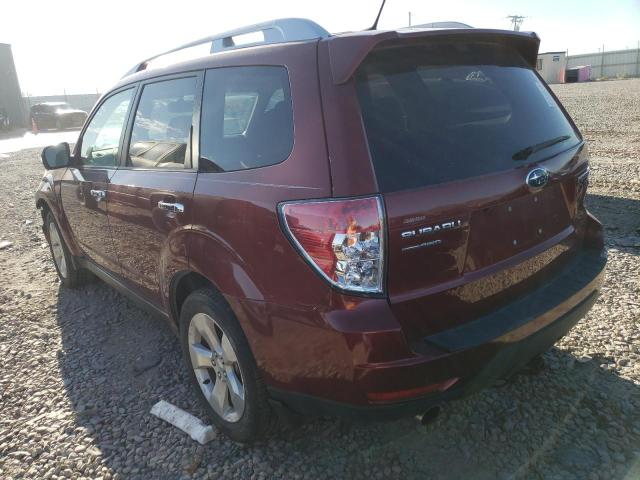 JF2SHGGC7DH412600 - 2013 SUBARU FORESTER TOURING MAROON photo 2