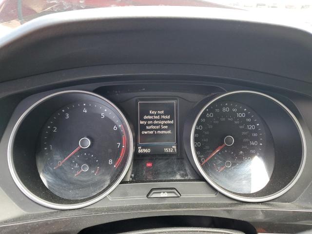 3VV2B7AX7KM142127 - 2019 VOLKSWAGEN TIGUAN SE RED photo 9