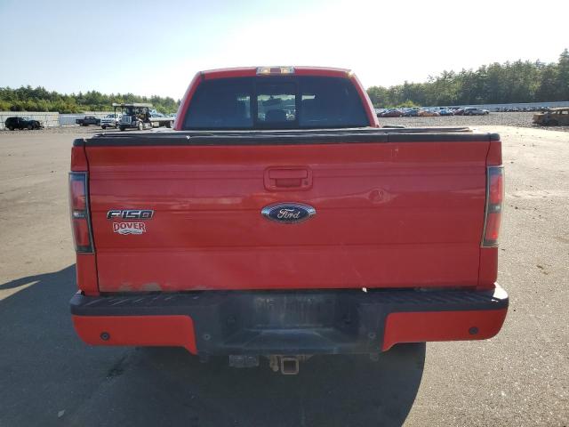 1FTFW1ET9DKE74055 - 2013 FORD F150 SUPERCREW RED photo 6