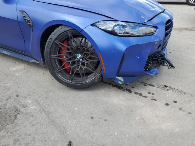 WBS33BA09NCK03613 - 2022 BMW M4 COMPETITION BLUE photo 9