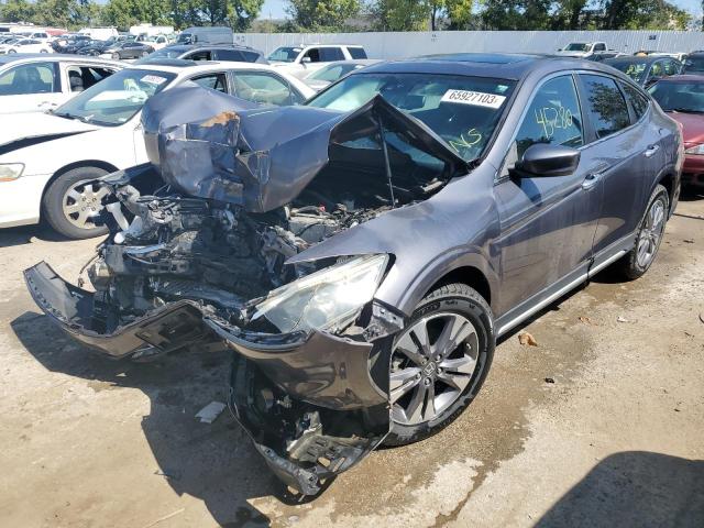 5J6TF2H58FL004306 - 2015 HONDA CROSSTOUR EXL ნაცრისფერი ფოტო 1