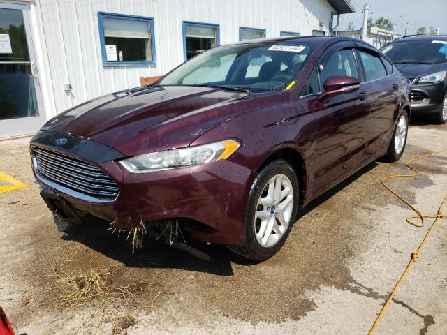 3FA6P0H7XDR249280 - 2013 FORD FUSION SE MAROON photo 1