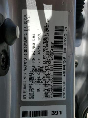 3TYDZ5BN5MT002718 - 2021 TOYOTA TACOMA DOUBLE CAB SILVER photo 13