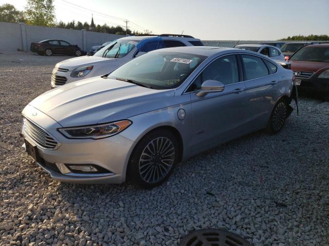 3FA6P0SUXHR149152 - 2017 FORD FUSION TITANIUM PHEV SILVER photo 1