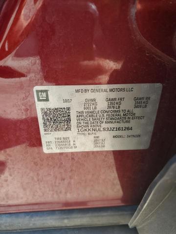 1GKKNULS3JZ161264 - 2018 GMC ACADIA SLT-1 MAROON photo 13