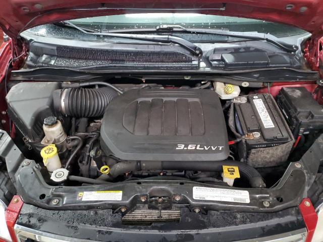 2C4RC1CG4CR118818 - 2012 CHRYSLER TOWN & COU TOURING L RED photo 12