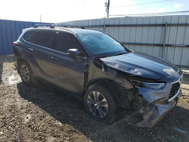 5TDGZRAH7MS051432 - 2021 TOYOTA HIGHLANDER XLE Grafit foto 4