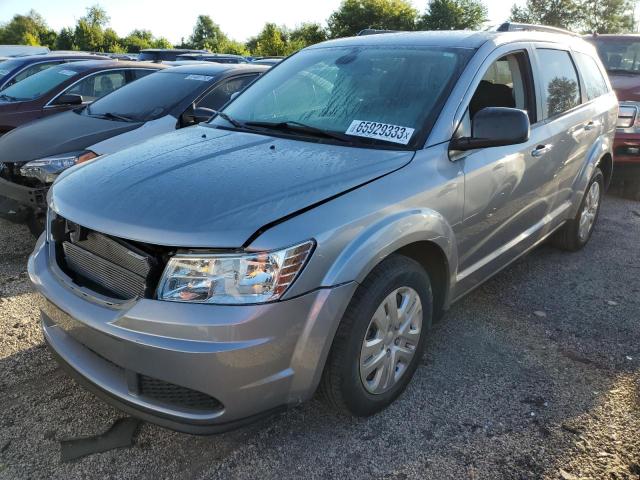 3C4PDCAB3JT383375 - 2018 DODGE JOURNEY SE GRAY photo 1