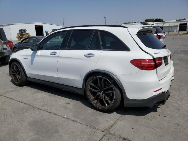 WDC0G8JB0KF492047 - 2019 MERCEDES-BENZ GLC 63 4MATIC AMG WHITE photo 2