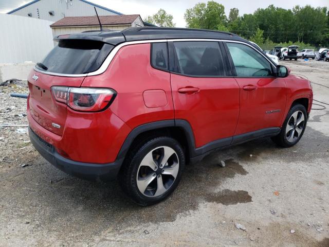 3C4NJCBBXJT266553 - 2018 JEEP COMPASS LATITUDE წითელი ფოტო 3