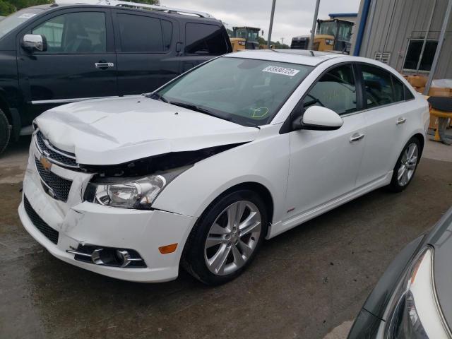 1G1PG5SB9E7487275 - 2014 CHEVROLET CRUZE LTZ WHITE photo 1