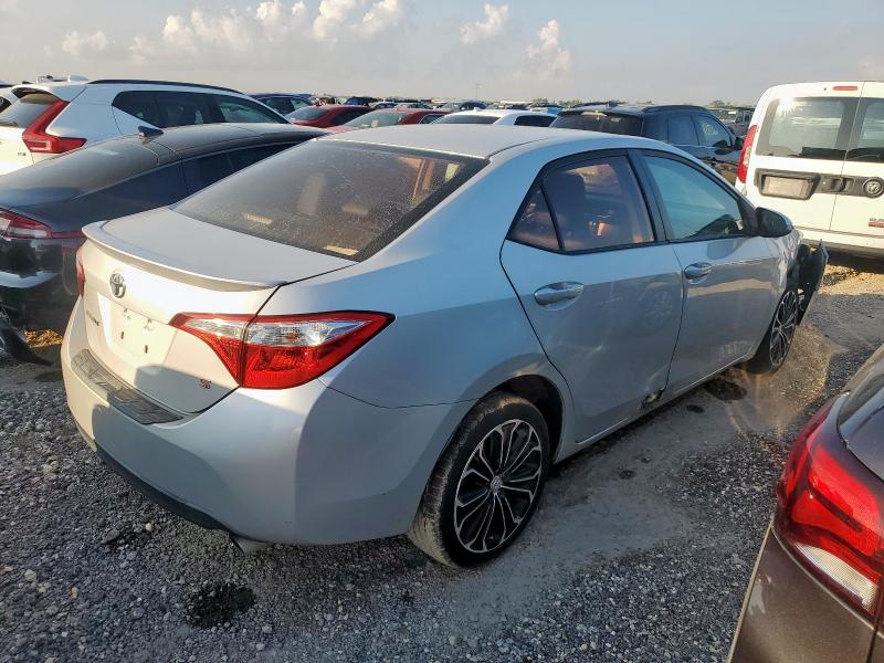 2T1BURHE7EC041336 - 2014 TOYOTA COROLLA L SILVER photo 3