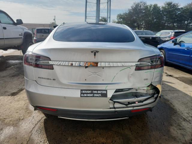 5YJSA1H11EFP65171 - 2014 TESLA MODEL S Արծաթագույն լուսանկար 6