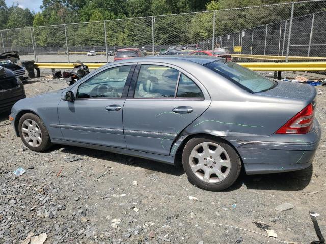 WDBRF92J76F769891 - 2006 MERCEDES-BENZ C 280 4MATIC BLUE photo 2