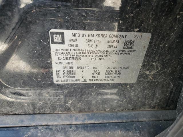 KL4CJBSB7EB520271 - 2014 BUICK ENCORE CONVENIENCE 黑色 照片 13