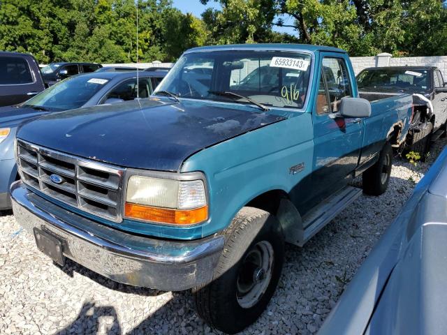 2FTHF26G4TCA71166 - 1996 FORD F250 TEAL photo 1