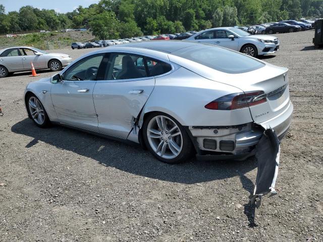 5YJSA1H16EFP38161 - 2014 TESLA MODEL S Gümüş foto 2