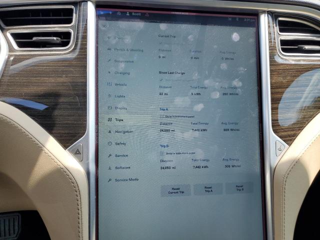 5YJSA1H16EFP38161 - 2014 TESLA MODEL S Gümüş foto 9