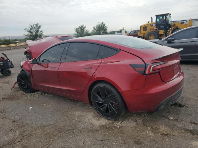 5YJ3E1ET3SF962188 - 2025 TESLA MODEL 3 წითელი ფოტო 2