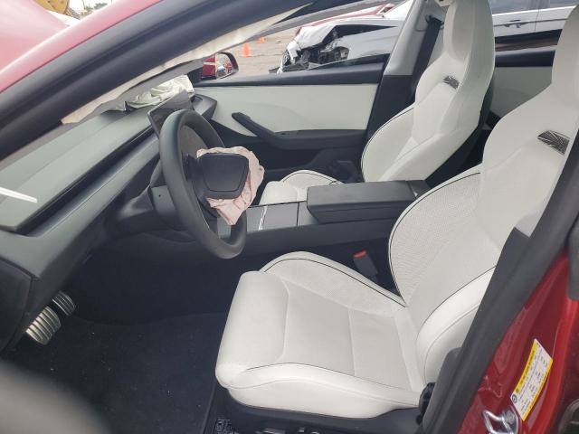 5YJ3E1ET3SF962188 - 2025 TESLA MODEL 3 წითელი ფოტო 7