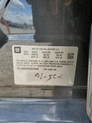 1G1JA6SHXE4234968 - 2014 CHEVROLET SONIC LS 黑色 照片 13