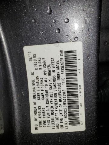 1HGCR2F38EA012965 - 2014 HONDA ACCORD LX GREEN photo 13