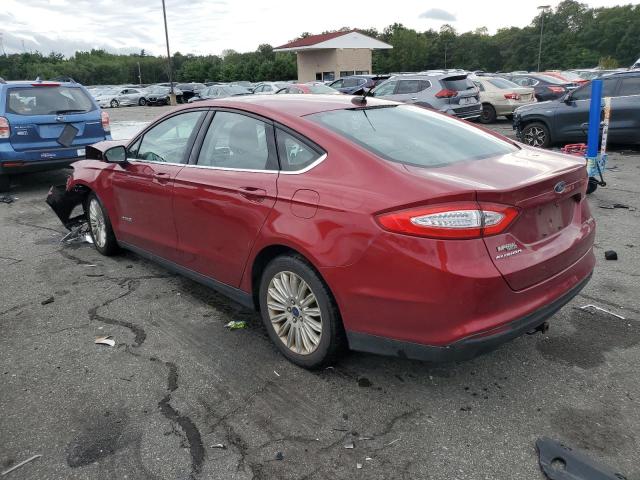 3FA6P0UU7ER230375 - 2014 FORD FUSION S HYBRID RED photo 2