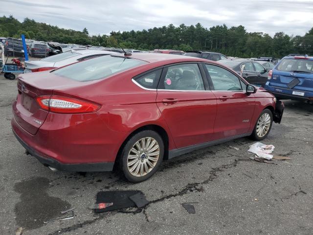 3FA6P0UU7ER230375 - 2014 FORD FUSION S HYBRID RED photo 3