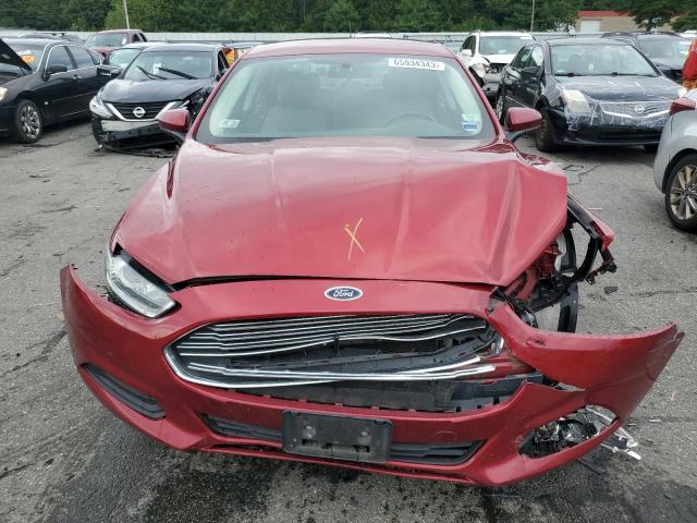 3FA6P0UU7ER230375 - 2014 FORD FUSION S HYBRID RED photo 5