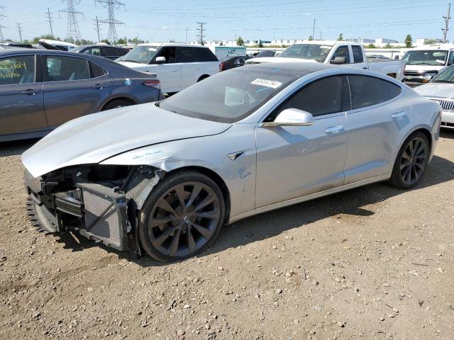 5YJSA1E22JF275328 - 2018 TESLA MODEL S 银色 照片 1