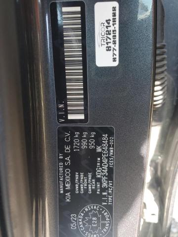 3KPF34AD4PE648484 - 2023 KIA FORTE EX 灰色 照片 12