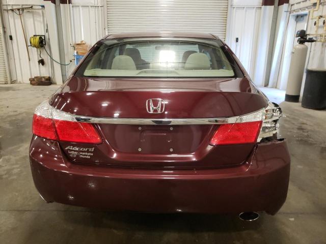 1HGCR2F75FA103566 - 2015 HONDA ACCORD EX MAROON photo 6