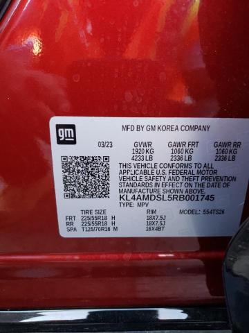 KL4AMDSL5RB001745 - 2024 BUICK ENCORE GX SPORT TOURING RED photo 13