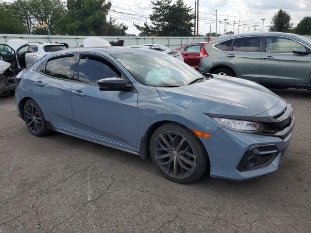 SHHFK7H98MU213073 - 2021 HONDA CIVIC SPORT TOURING GRAY photo 4