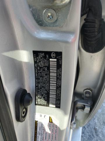 JTDKN3DU1B5341261 - 2011 TOYOTA PRIUS SILVER photo 12