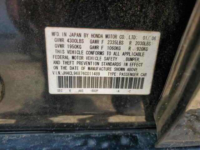 JH4CL96876C011489 - 2006 ACURA TSX 黑色 照片 12