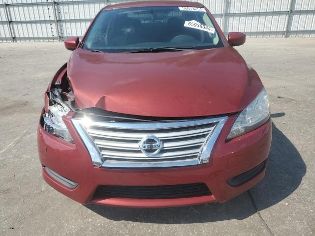 3N1AB7AP0FL632983 - 2015 NISSAN SENTRA S RED photo 5