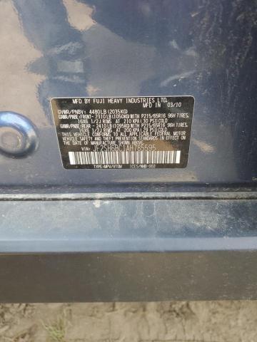 JF2SH6BC1AH785595 - 2010 SUBARU FORESTER XS Mavi fotoğraf 13