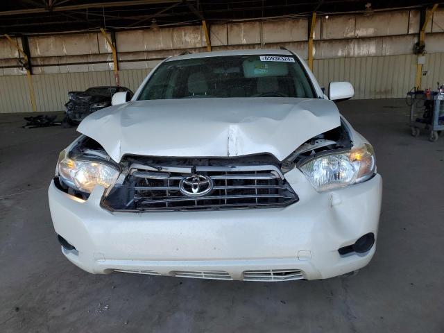 5TDZK3EH6AS018955 - 2010 TOYOTA HIGHLANDER WHITE photo 5