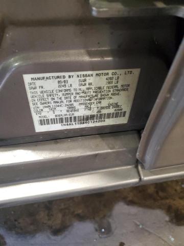1N4AL11D44C124205 - 2004 NISSAN ALTIMA BASE TAN photo 13