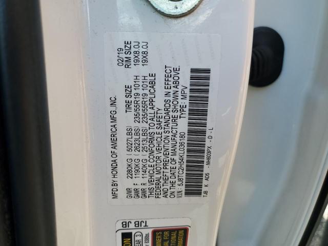 5J8TC2H54KL036180 - 2019 ACURA RDX TECHNOLOGY Белый фото 13