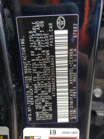 4T1DAACK2SU548042 - 2025 TOYOTA CAMRY XSE BLACK photo 12