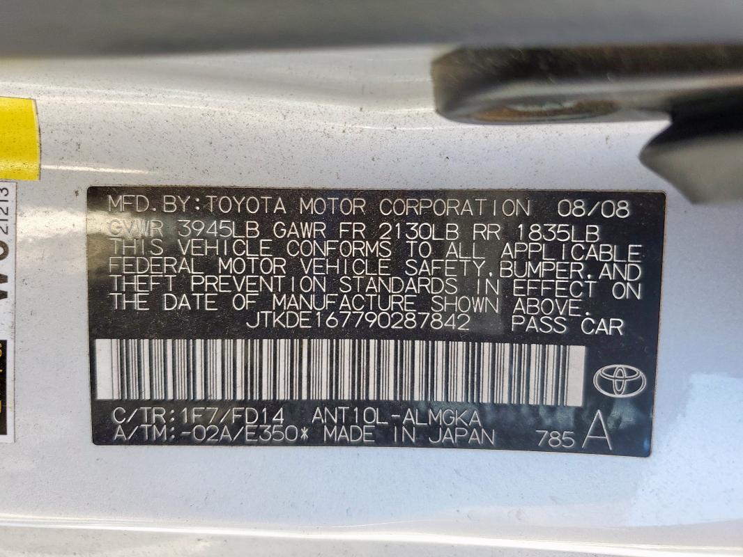 JTKDE167790287842 - 2009 TOYOTA SCION TC Gümüş foto 13