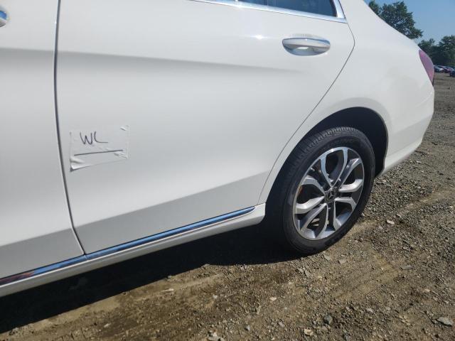 55SWF4KB8HU233523 - 2017 MERCEDES-BENZ C 300 4MATIC WHITE photo 12