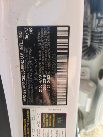 55SWF4KB8HU233523 - 2017 MERCEDES-BENZ C 300 4MATIC WHITE photo 13